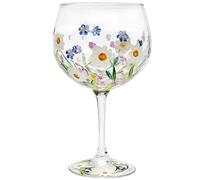The Leonardo Collection Hand Painted Gin Glass | Dainty Daisies | 1 Piece - 9x9x21 cm