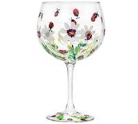 The Leonardo Collection Hand Painted Ladybird Gin Glass by Lynsey Johnstone with Gift Box, Multicoloured, JNS_475167