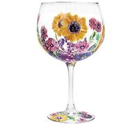 The Leonardo Collection Hand Painted Sunflower Gin Glass by Lynsey Johnstone with Gift Box, Multicoloured, JNS_475169