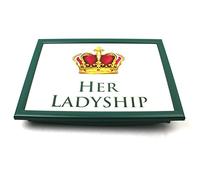 The Leonardo Collection Her Ladyship Laptray For Food Serving & Breakfast | Comfortable Bean Bag Lap Trays With Cushion | Durable Food Tray For Eating On Lap | Multipurpose Laptrays For Home & Adults