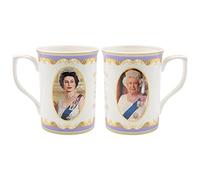 The Leonardo Collection Her Majesty The Queen - Elizabeth II Mug,White,H10cm