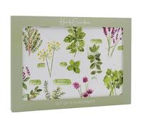 The Leonardo Collection Herb Garden Placemats Set of 4 Jennifer Rose Gallery Table Mats For Home & Kitchen | Easy Clean & Washable Place Mats For Table | Stylish Decorations & Daily Use