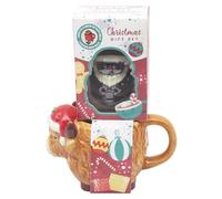 The Leonardo Collection Highland Cow Food Gift Novelty Mug & Chocolate Bomb for Hot Drinks | Reusable Fine China Coffee Cups for Kitchen & Home | Durable Printed Tea Mugs for Every Occasion