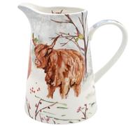 The Leonardo Collection Highland Cow Jug for Home & Office | Stylish Cream & Milk Jug for Multiple Use in Kitchen | Ideal Fine China Mug for Cream, Gravy & Home Décor