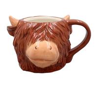 The Leonardo Collection Highland Cow Mug, Tea and Coffee Mugs for Hot Drinks | Fine China Printed Mugs for Kitchen & Home | Reusable Ceramic Cups for Every Occasion | Birthday Gifts for Women & Men