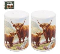 The Leonardo Collection Highland Cow Salt & Pepper Kitchen Food Shaker