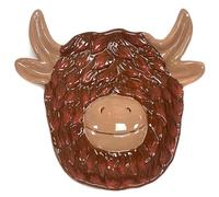 The Leonardo Collection Highland Cow Spoon Rest | Ceramic Spoon Holder with Rustic Highland Cow Design | Decorative Kitchen Accessory | Ideal for Cooking, Stirring, or Adding Charm to Your Countertop