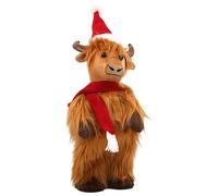 The Leonardo Collection Highland Cow Standing Dancing Figurines & Ornaments For Home & Office | Decorative Home Accessories Statues For Indoor & Outdoor | Lovely Gifts for Women & Men