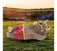 The Leonardo Collection Highland Cows Happy Polyresin Highland Cow Beach Time Figurines & Ornaments For Home & Office | Home Decor Statues For Indoor & Outdoor | Lovely Gifts for Women & Men