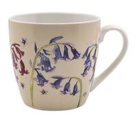 The Leonardo Collection Jennifer Rose Bluebells Breakfast Mug | Hot & Cold Drinks, Home & Office, Durable, Comfortable, Easy-To-Hold