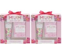 The Leonardo Collection Jennifer Rose Gallery Mum Hand Care Set | Hand Cream for Dry Hands & Nourishing Hand Soap | Moisturising Non-Greasy Formula for Dry Cracked Skin with Cherry Blossom & Vanilla