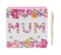 The Leonardo Collection Jennifer Rose Gallery Mum Memo Pad with Pen | Elegant Notebook & Journal for Notes & Reminders | Stylish 2025 Diary & Planner | Lovely Gift for Mum & Daily Organization