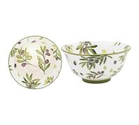 The Leonardo Collection Jennifer Rose Olive Groove Stoneware Bowl 12cm