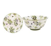 The Leonardo Collection Jennifer Rose Olive Groove Stoneware Bowl 15cm