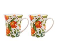 The Leonardo Collection Jennifer Rose Oranges & Lemon Mugs Set of 2x300ml