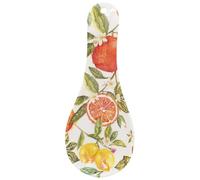 The Leonardo Collection Jennifer Rose Oranges & Lemons Spoon Rest Melamine for Home & Kitchen | Reusable Utensil Holder for Cooking Spoon Rest | Decorative Kitchen Accessory Gift for Women & Men