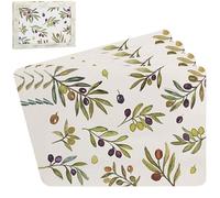 The Leonardo Collection Jennifer Rose Wood Olive Grove Placemats Set of 4
