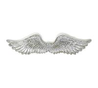 The Leonardo Collection Large Silver Art Angel Wings Wall Plaque 33"