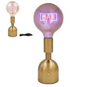 The Leonardo Collection LED Text Lamp - BAR - Battery Rechargable via USB