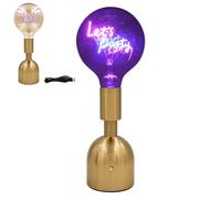 The Leonardo Collection LED Text Lamp - Let's Party - Battery Rechargable via USB