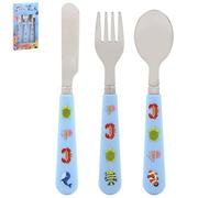 The Leonardo Collection Little Stars Sea Life Cutlery Set for Kitchen & Home | Durable Spoon Knife and Fork Sets for Dinner Lunch and Breakfast | Reusable Dishwasher Safe Kitchen Accessories