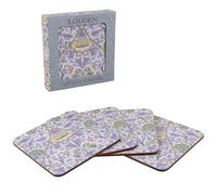 The Leonardo Collection Lodden Coasters Set of 4 William Morris For Home & Office | Stylish Coaster For Kitchen & Dining | Durable Drinks Coasters For Tabletops | Decorative Home Accessories