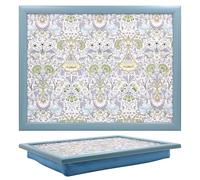 The Leonardo Collection Lodden Laptray William Morris Trays For Food Serving & Breakfast | Comfortable Lap Trays With Bean Bag Cushion | Durable Tray For Eating On Lap | Ideal Lap Tray For Adults