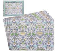 The Leonardo Collection Lodden Placemats Set of 4 William Morris Table Mats For Home & Kitchen | Easy Clean & Washable Place Mats For Table | Stylish Decorations & Daily Use