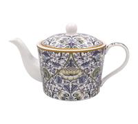 The Leonardo Collection Lodden Teapot by William Morris | Decorative Porcelain Floral Teapot | Arts and Crafts Style Tableware | Elegant Afternoon Tea Accessory | Timeless British Heritage Gift