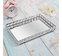 The Leonardo Collection LP46684 Crystal Design Tray | Silver