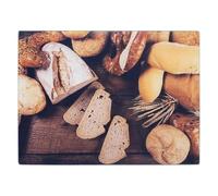 The Leonardo Collection LP49265 Bread Cutting Board, Glass, Worktop Saver, 40x30x1cm