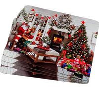 The Leonardo Collection LP52043 Christmas Macneil Santa Place Mats (Set of 4)