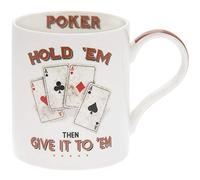 The Leonardo Collection LP94099 Ceramic Mug | Poker | 1 Piece-10 oz Accessory, Multicolored