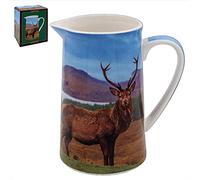 The Leonardo Collection LP94556 Milk Cream Jug, Stag Design, Fine China, Boxed