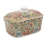 The Leonardo Collection LP94712 William Morris Compton - Lidded Butter Dish, Fine China, Boxed, 17 x 10 x 11 cm