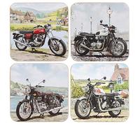 The Leonardo Collection Macneil Classic Motorbikes Coasters Set of 4