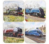 The Leonardo Collection Macneil Classic Trains Coasters Set of 4