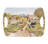The Leonardo Collection Macneil Collie & Sheep Melamine Tableware Collie & Sheep Tray Large For Serving Dishes | Serving Trays For Kitchen Accessories | Serving Platters to Serv Food for Food Service