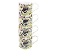 The Leonardo Collection Macneil Collie & Sheep Stack Mugs Set of 4x300ml