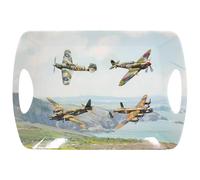 The Leonardo Collection Macneil Planes Trains Automobiles Melamine Classic Planes Large Tray For Serving Dishes | Serving Trays For Kitchen Accessories | Serving Platters to Serv Food for Food Service