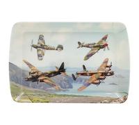 The Leonardo Collection Macneil Planes Trains Automobiles Melamine Classic Planes Small Tray For Serving Dishes | Serving Trays For Kitchen Accessories | Serving Platters to Serv Food for Food Service