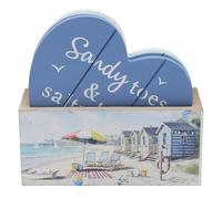 The Leonardo Collection Macneil Sandy Beach Heart Coasters Set of 4