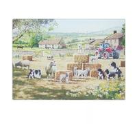 The Leonardo Collection Macneil Studios Collie & Sheep Cutting Board for Home & Restaurants | Durable & Printed Chopping Boards for Kitchens | Washable Plastic Chopping Assitance for Everyday Use