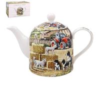 The Leonardo Collection Macneil Studios Collie & Sheep Tea Pot with Lid | British Designed Tea Pot | Ceramic Pot for Home & Office | Tea Pot for Serving Hot Drinks