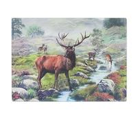 The Leonardo Collection Macneil Studios Stag Cutting Board for Home & Restaurants | Durable & Printed Chopping Boards for Kitchens | Washable Plastic Chopping Assitance for Everyday Use