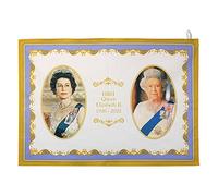The Leonardo Collection Majesty Queen Elizabeth II Commemorative kitchen T/Towel, LP18215, White, L70cm