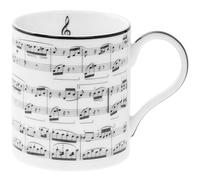 The Leonardo Collection Making Music Mug for Home & Kitchen | Newly Designed Mugs for Tea & Coffee | Lovely Cup for Mens Gifts & Birthday Gifts for Women, White