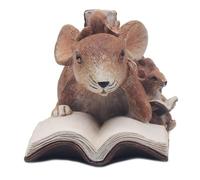 The Leonardo Collection Mice Bathtime Sign With Quote Carved Ornaments For Home Decor | Ideal Figurines Friendship Gifts For Women & Men | Lovely Table Centerpiece & Living Room Accessories
