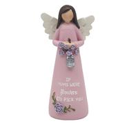 The Leonardo Collection Mother's Day Love & Affection Angel Pink For Home & Office | Home Decor Ornaments Gift For Women & Men | Beautiful For Indoor & Outdoor | Living Room Decor Ornaments