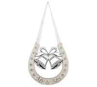 The Leonardo Collection Mr & Mrs Horseshoe Salt and Pepper Set | Elegant Gift for Couples | Decorative Horseshoe Design for Dining Table and Home Décor